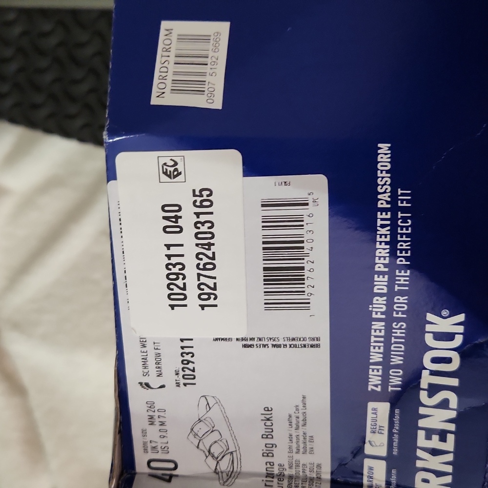NIB Birkenstock Sz 9 Arizona Big Buckle In Sage - Picture 6 of 6